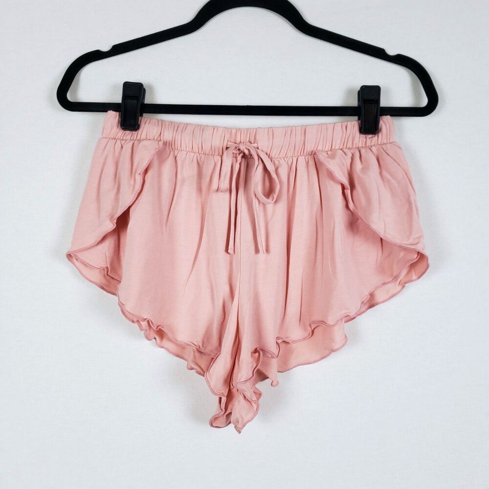 Intimately Free People Sleep Shorts Womens S Pink Lounge Feminine Flowy Pull-On